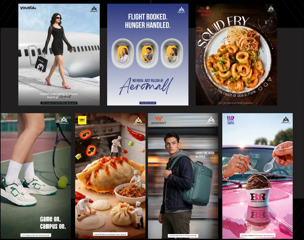 Aeromall Pune — Campaign Production & Marketing Assets