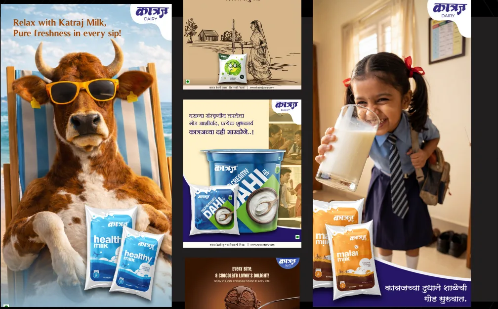 Katraj Dairy — Social Media Management