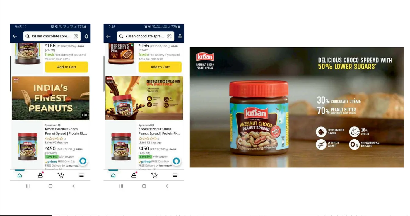 Kissan — Product launched on Amazon