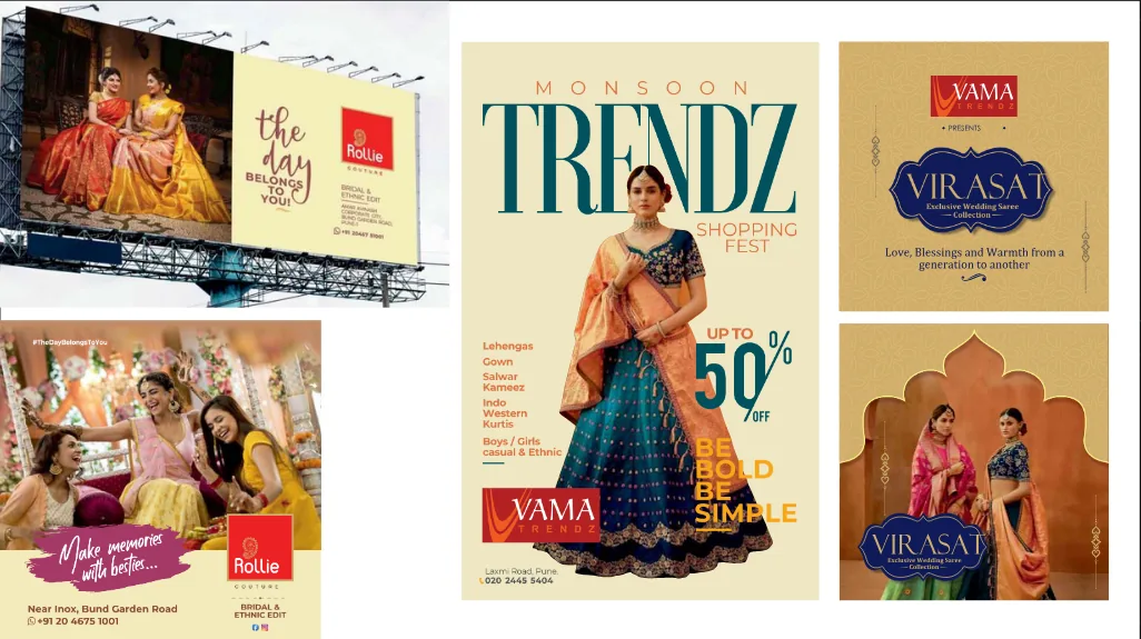 Vama Trendz & Rollie Couture — Digital Marketing & Social Media Creatives